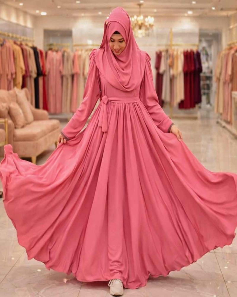 Premium Dubai Cherry Bow Burkha
