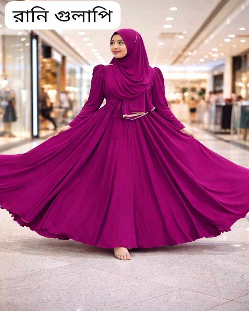 Premium Dubai Cherry Bow Burkha