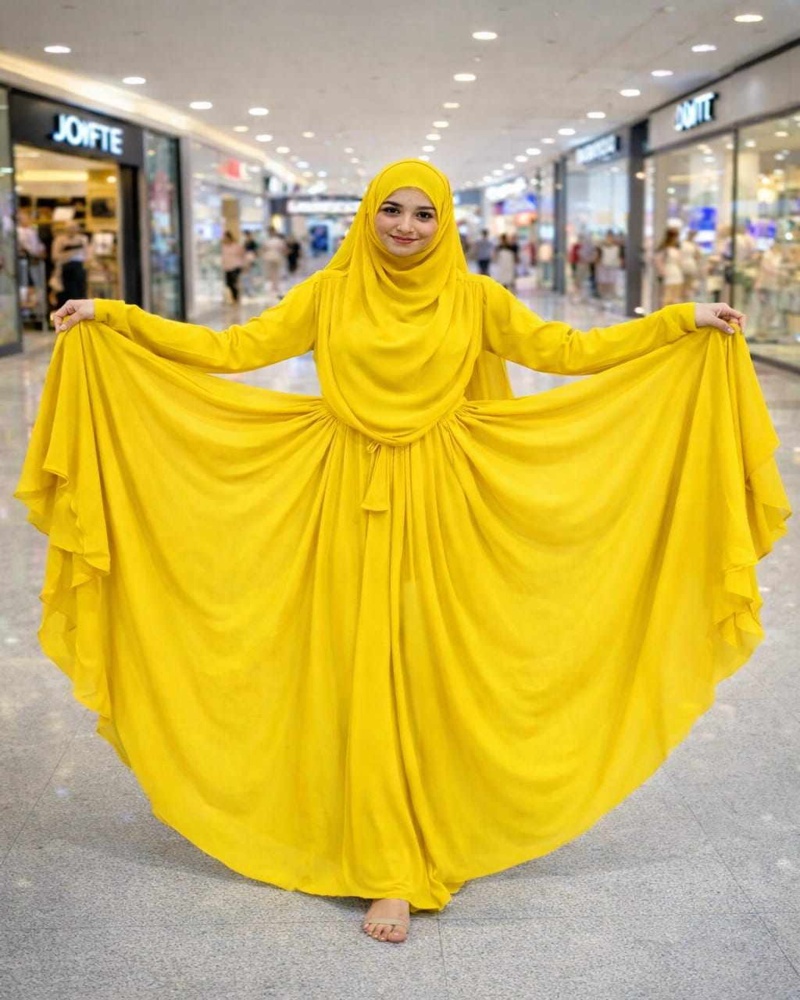Premium Dubai Cherry Bow Burkha